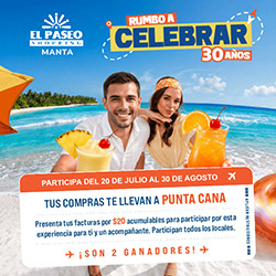 ¡Celebremos juntos los 30 años de El Paseo Shopping Manta en Punta Cana! 