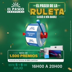 El paseo de la ruleta llegó a Vía Daule